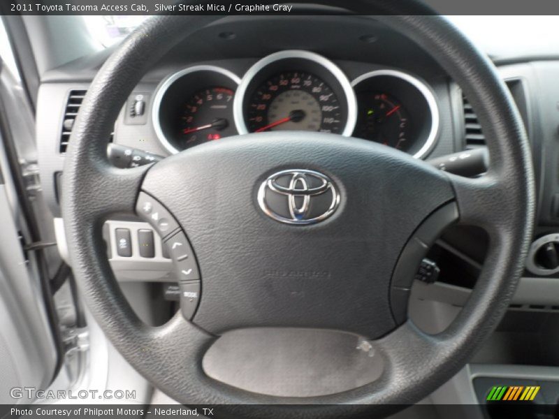 Silver Streak Mica / Graphite Gray 2011 Toyota Tacoma Access Cab