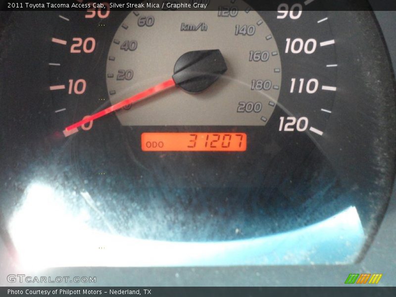 Silver Streak Mica / Graphite Gray 2011 Toyota Tacoma Access Cab