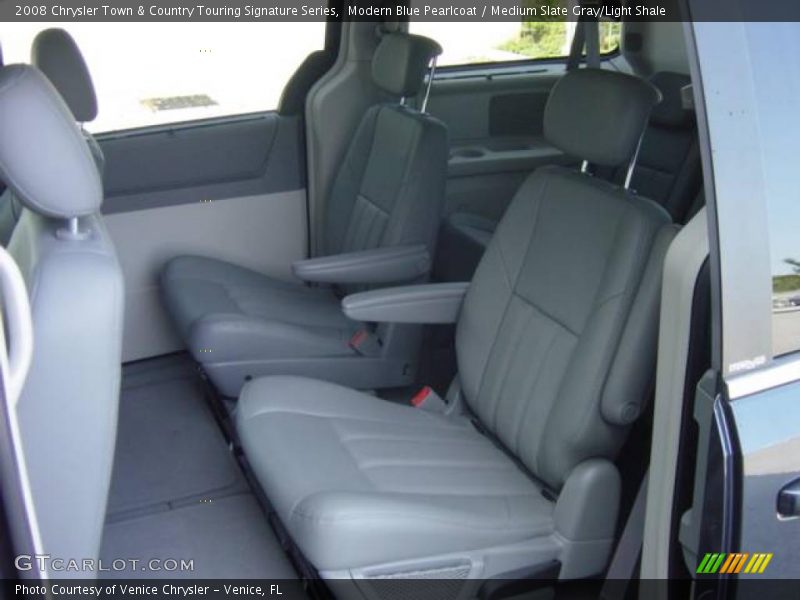 Modern Blue Pearlcoat / Medium Slate Gray/Light Shale 2008 Chrysler Town & Country Touring Signature Series