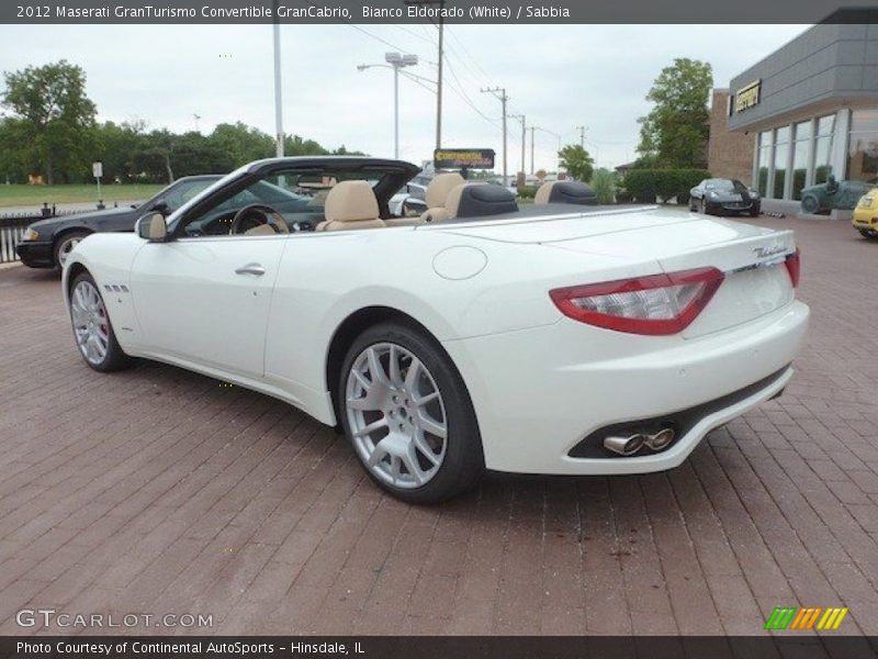 Bianco Eldorado (White) / Sabbia 2012 Maserati GranTurismo Convertible GranCabrio