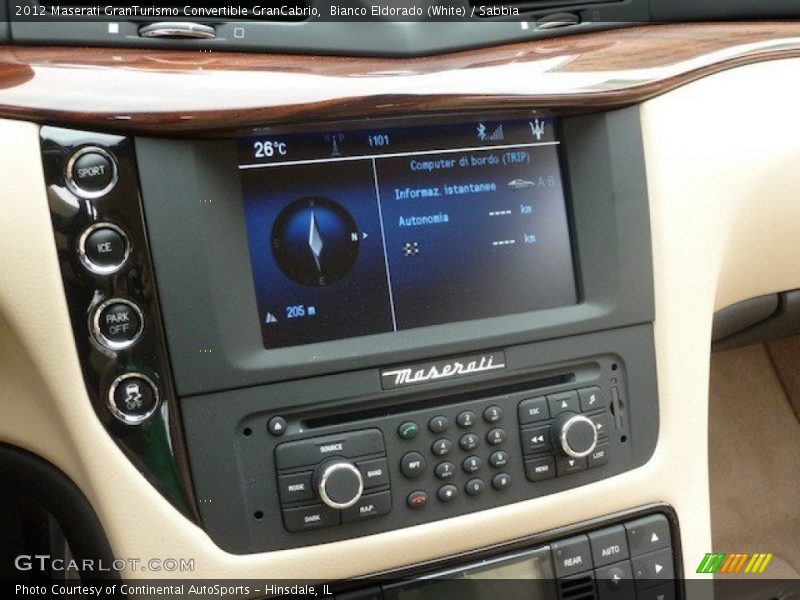 Audio System of 2012 GranTurismo Convertible GranCabrio