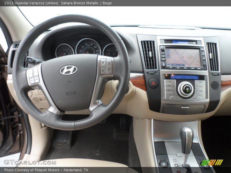 Sahara Bronze Metallic / Beige 2011 Hyundai Veracruz Limited