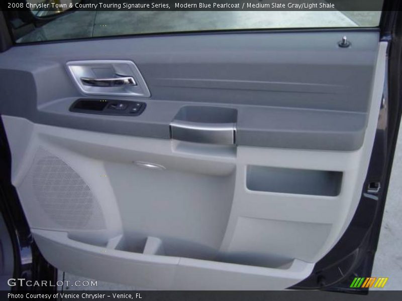 Modern Blue Pearlcoat / Medium Slate Gray/Light Shale 2008 Chrysler Town & Country Touring Signature Series
