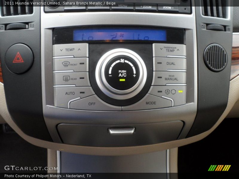 Sahara Bronze Metallic / Beige 2011 Hyundai Veracruz Limited