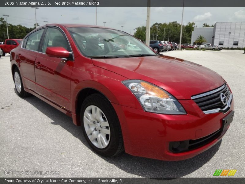 Red Brick Metallic / Blond 2009 Nissan Altima 2.5 S