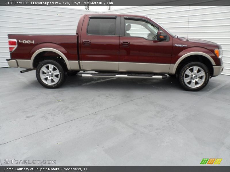 Royal Red Metallic / Tan 2010 Ford F150 Lariat SuperCrew 4x4