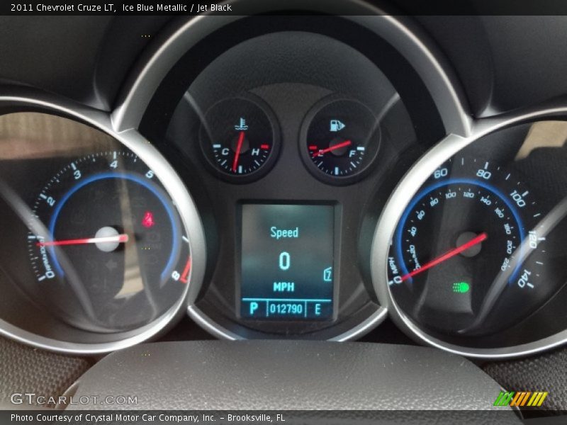 Ice Blue Metallic / Jet Black 2011 Chevrolet Cruze LT