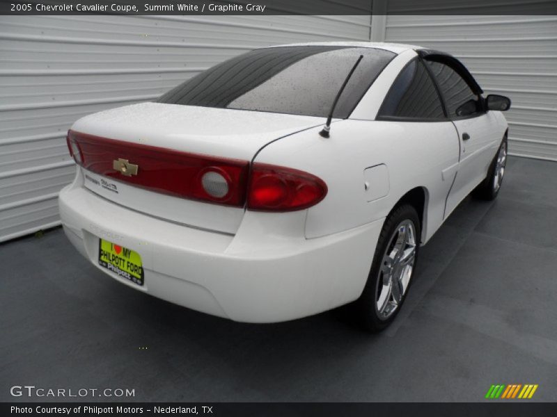 Summit White / Graphite Gray 2005 Chevrolet Cavalier Coupe
