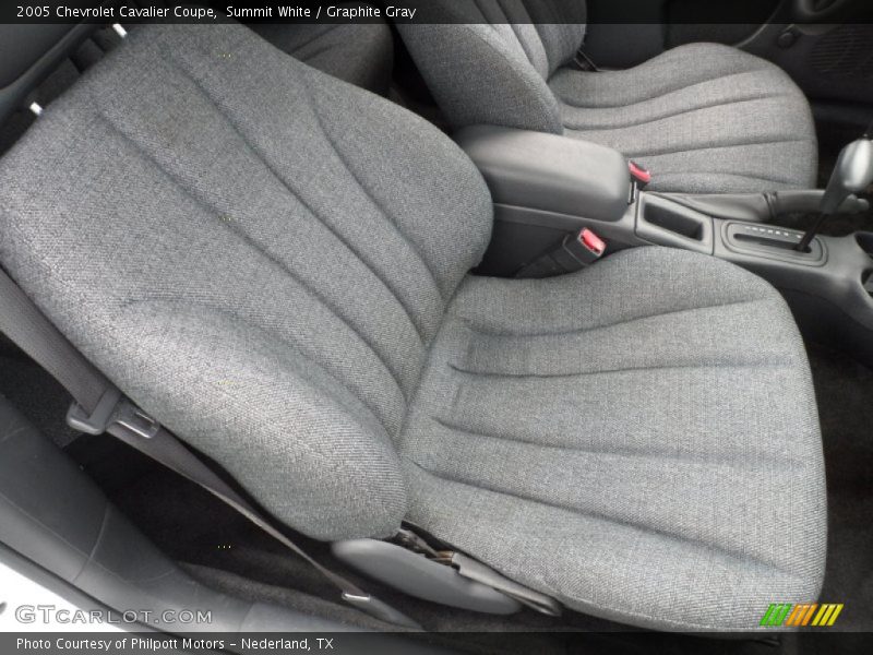 Summit White / Graphite Gray 2005 Chevrolet Cavalier Coupe