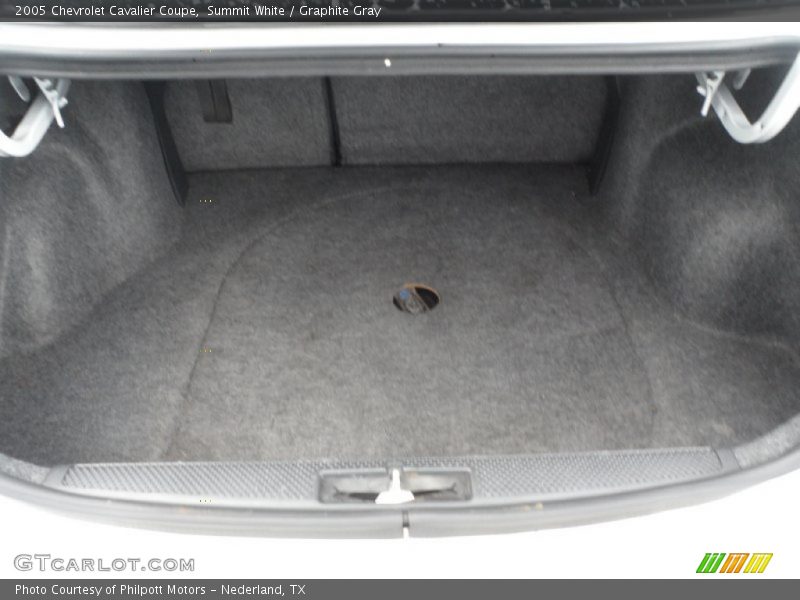 Summit White / Graphite Gray 2005 Chevrolet Cavalier Coupe