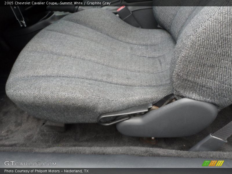 Summit White / Graphite Gray 2005 Chevrolet Cavalier Coupe