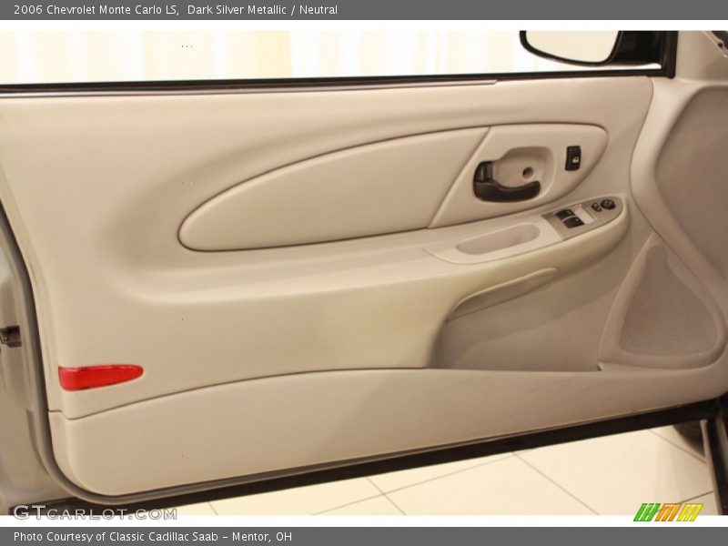 Dark Silver Metallic / Neutral 2006 Chevrolet Monte Carlo LS
