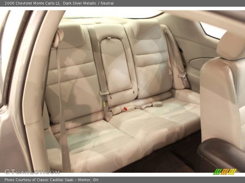 Rear Seat of 2006 Monte Carlo LS