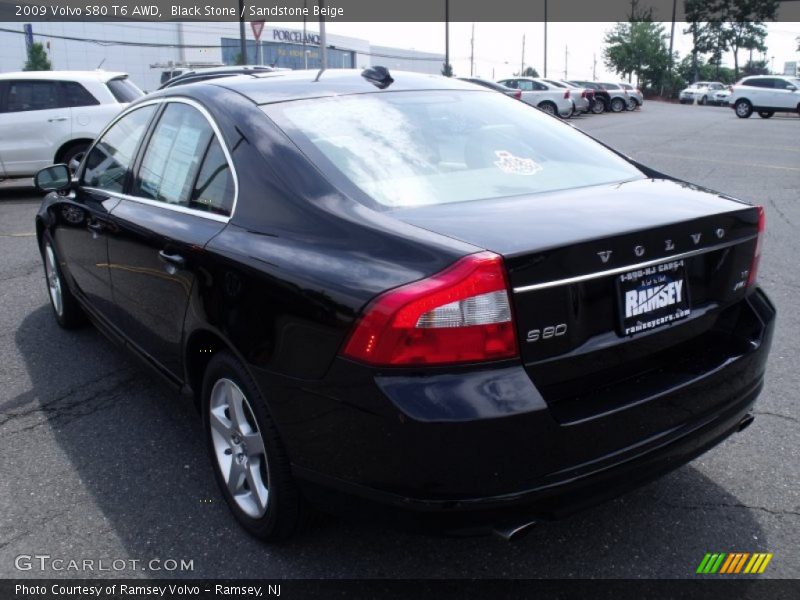 Black Stone / Sandstone Beige 2009 Volvo S80 T6 AWD