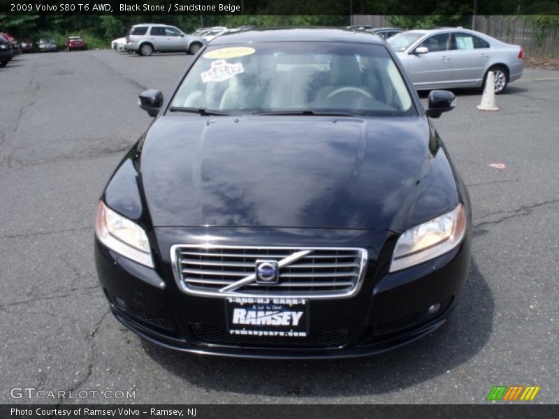 Black Stone / Sandstone Beige 2009 Volvo S80 T6 AWD