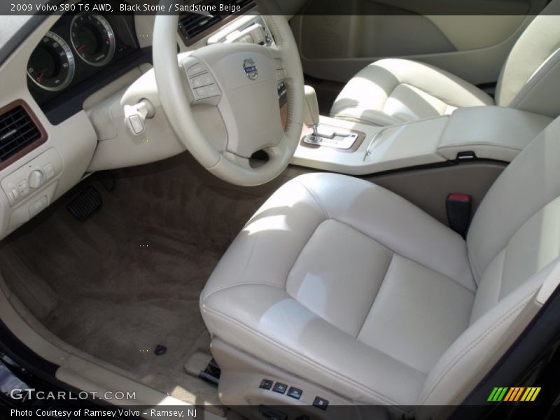  2009 S80 T6 AWD Sandstone Beige Interior