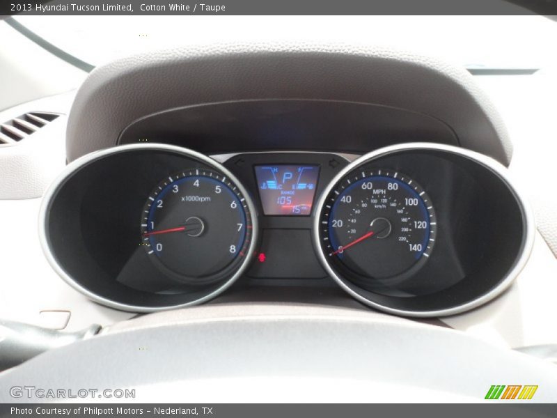  2013 Tucson Limited Limited Gauges