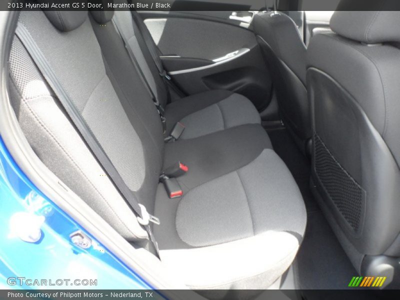 Marathon Blue / Black 2013 Hyundai Accent GS 5 Door