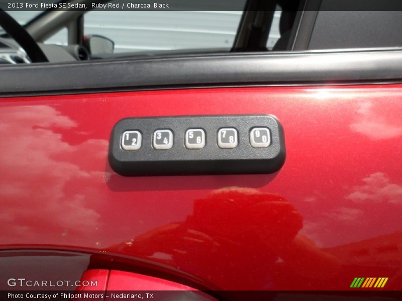 Ruby Red / Charcoal Black 2013 Ford Fiesta SE Sedan