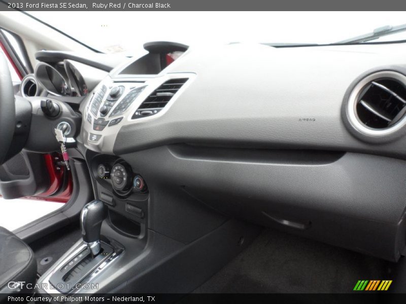 Ruby Red / Charcoal Black 2013 Ford Fiesta SE Sedan