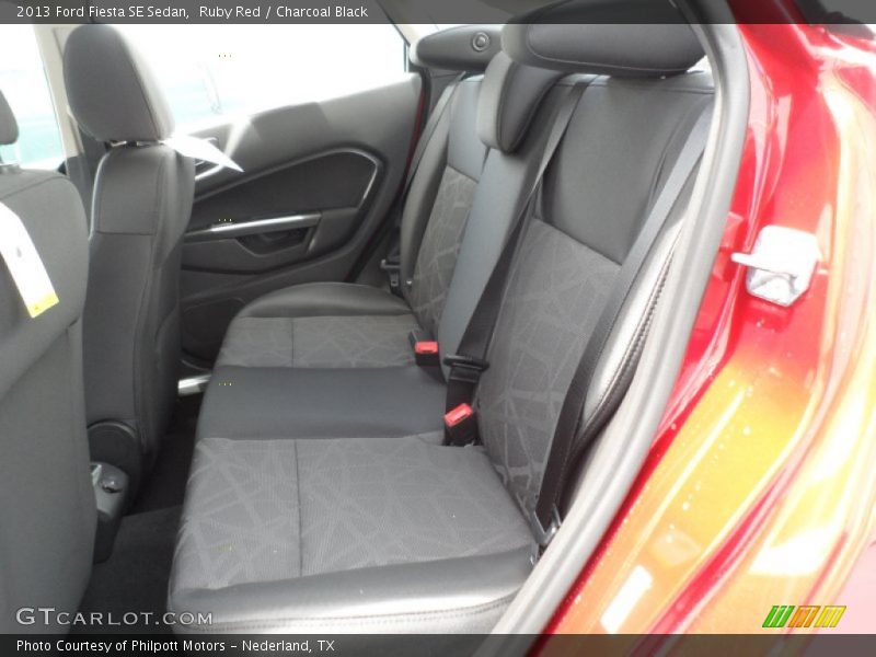Rear Seat of 2013 Fiesta SE Sedan