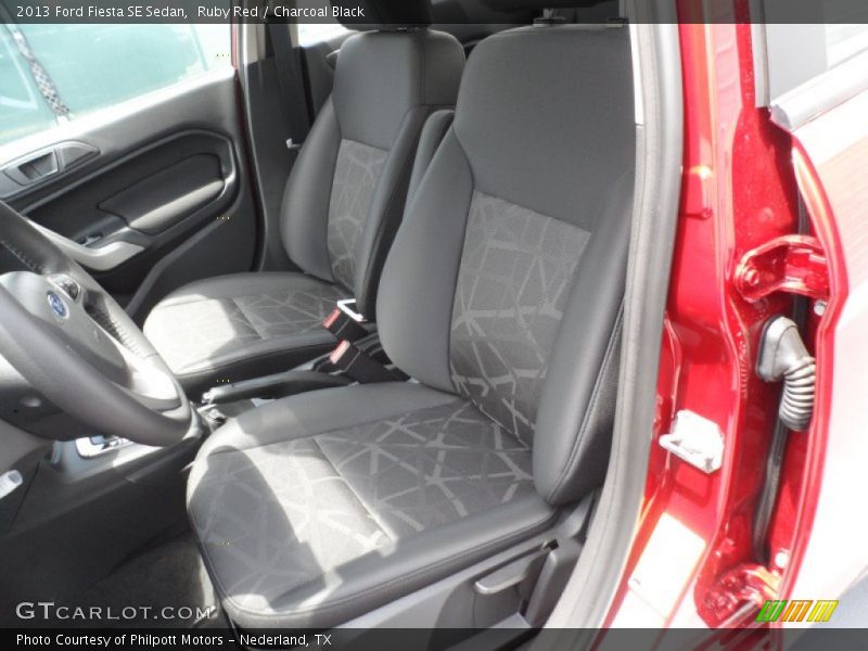 Front Seat of 2013 Fiesta SE Sedan