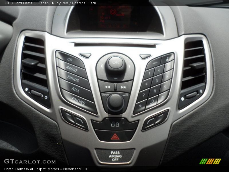 Controls of 2013 Fiesta SE Sedan