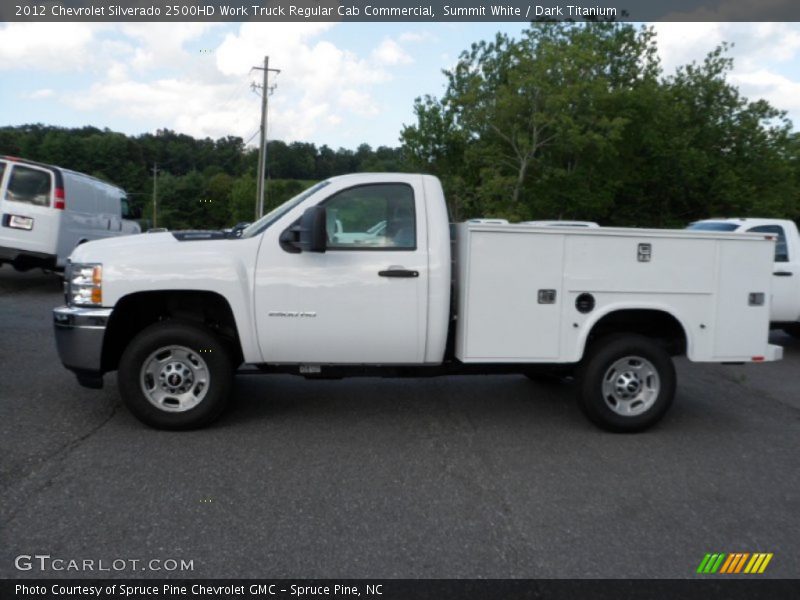 Summit White / Dark Titanium 2012 Chevrolet Silverado 2500HD Work Truck Regular Cab Commercial