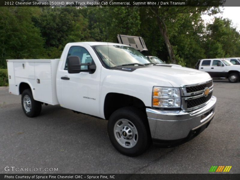 Summit White / Dark Titanium 2012 Chevrolet Silverado 2500HD Work Truck Regular Cab Commercial