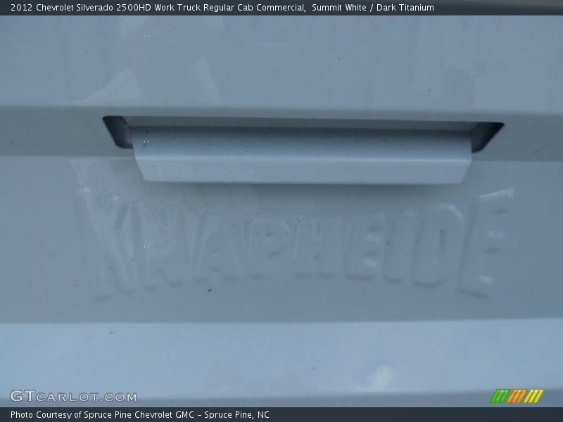 Summit White / Dark Titanium 2012 Chevrolet Silverado 2500HD Work Truck Regular Cab Commercial