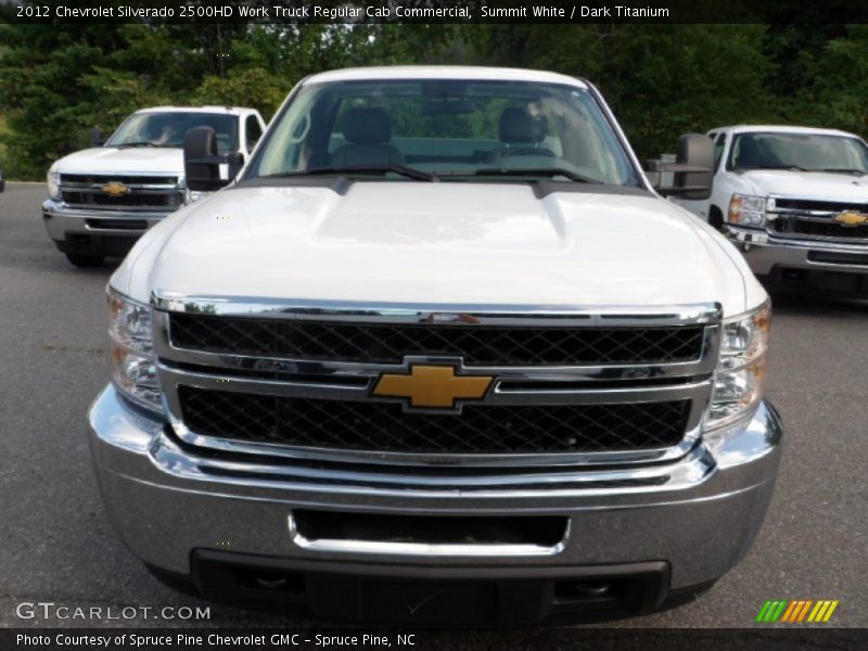 Summit White / Dark Titanium 2012 Chevrolet Silverado 2500HD Work Truck Regular Cab Commercial