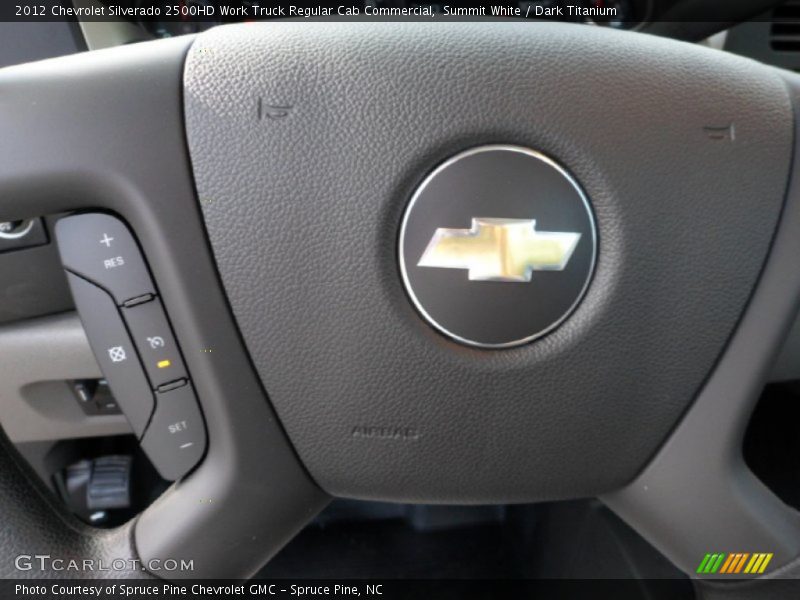 Summit White / Dark Titanium 2012 Chevrolet Silverado 2500HD Work Truck Regular Cab Commercial