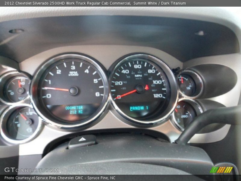 Summit White / Dark Titanium 2012 Chevrolet Silverado 2500HD Work Truck Regular Cab Commercial
