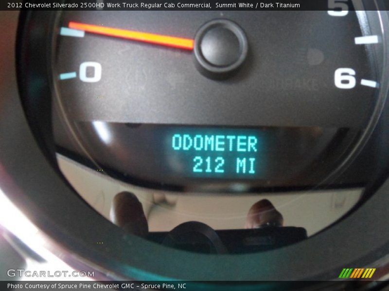 Summit White / Dark Titanium 2012 Chevrolet Silverado 2500HD Work Truck Regular Cab Commercial