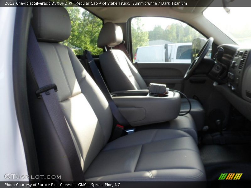 Summit White / Dark Titanium 2012 Chevrolet Silverado 3500HD WT Regular Cab 4x4 Stake Truck