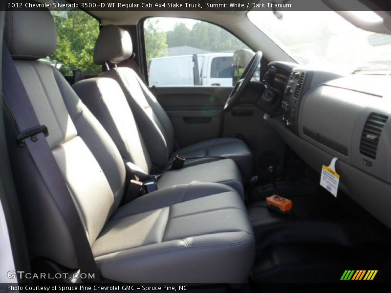Summit White / Dark Titanium 2012 Chevrolet Silverado 3500HD WT Regular Cab 4x4 Stake Truck