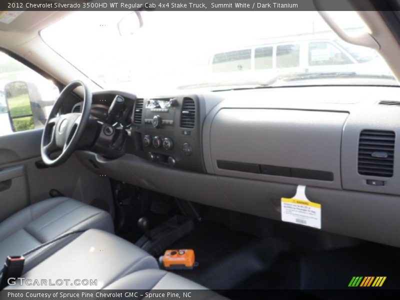 Summit White / Dark Titanium 2012 Chevrolet Silverado 3500HD WT Regular Cab 4x4 Stake Truck
