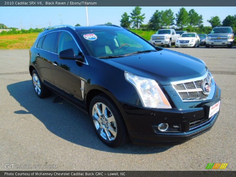 Black Raven / Ebony/Titanium 2010 Cadillac SRX V6