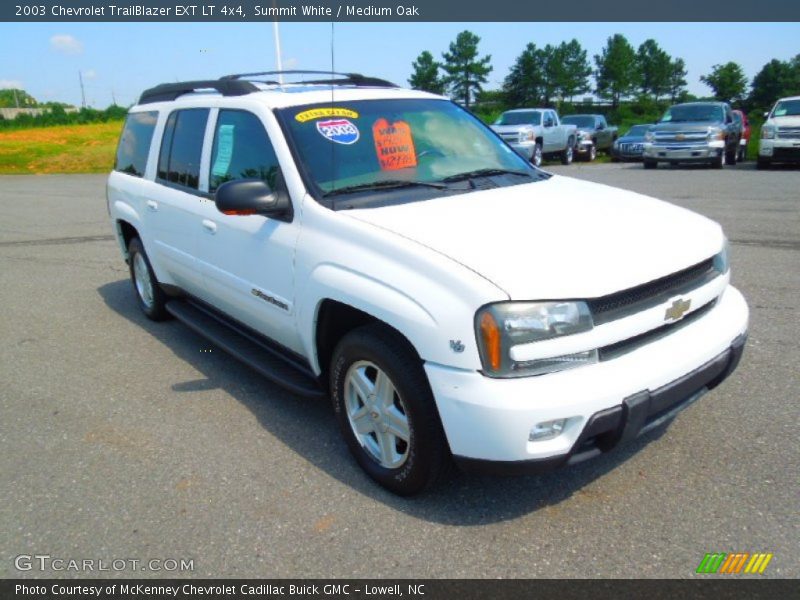 Summit White / Medium Oak 2003 Chevrolet TrailBlazer EXT LT 4x4