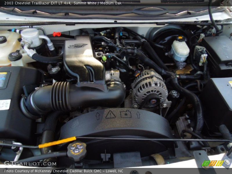 Summit White / Medium Oak 2003 Chevrolet TrailBlazer EXT LT 4x4