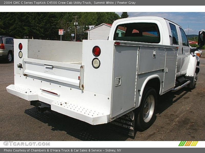 Summit White / Pewter Gray 2004 GMC C Series TopKick C4500 Crew Cab Utility Truck