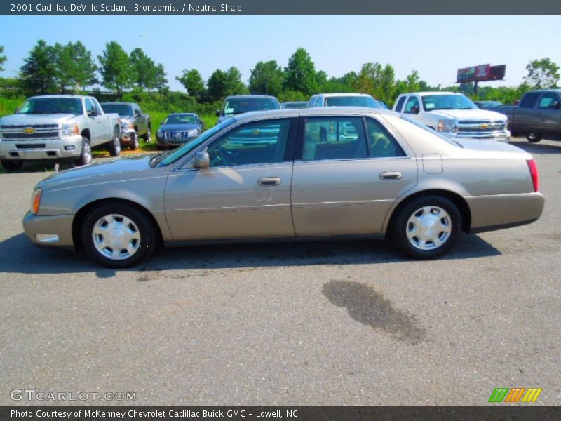 Bronzemist / Neutral Shale 2001 Cadillac DeVille Sedan