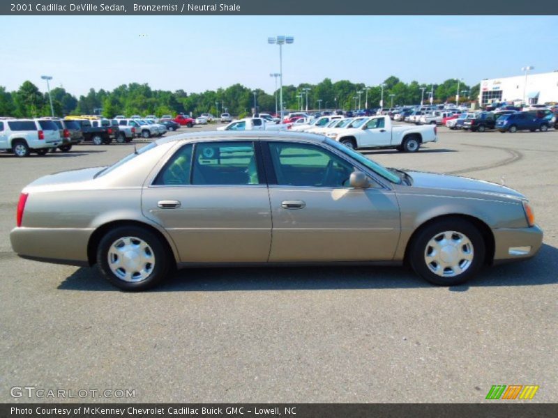 Bronzemist / Neutral Shale 2001 Cadillac DeVille Sedan