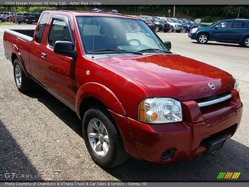 Aztec Red / Gray 2004 Nissan Frontier XE King Cab