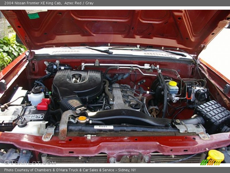 Aztec Red / Gray 2004 Nissan Frontier XE King Cab