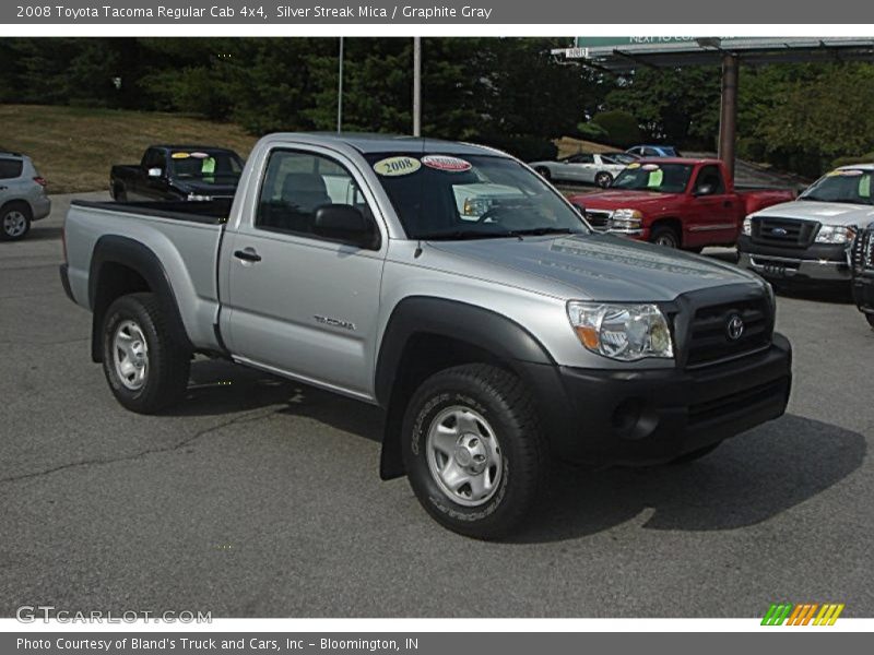 Silver Streak Mica / Graphite Gray 2008 Toyota Tacoma Regular Cab 4x4