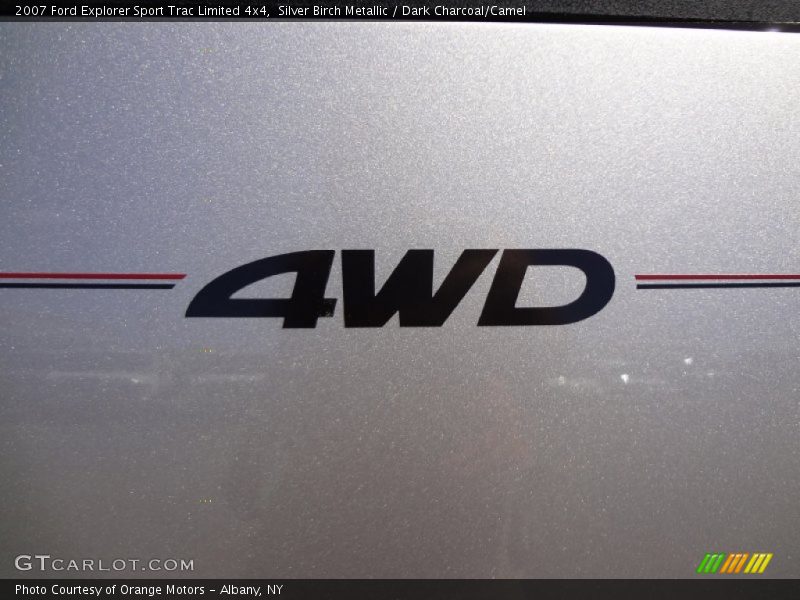 Silver Birch Metallic / Dark Charcoal/Camel 2007 Ford Explorer Sport Trac Limited 4x4