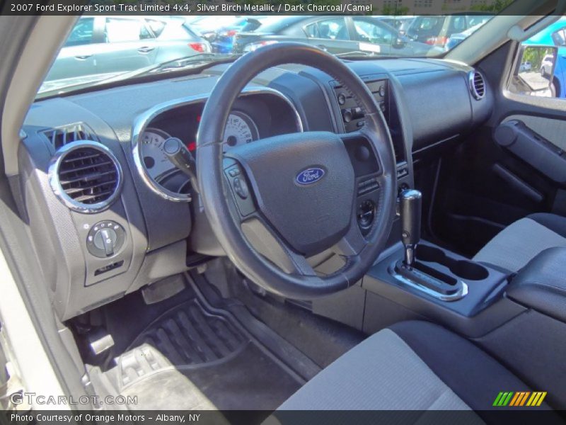 Silver Birch Metallic / Dark Charcoal/Camel 2007 Ford Explorer Sport Trac Limited 4x4
