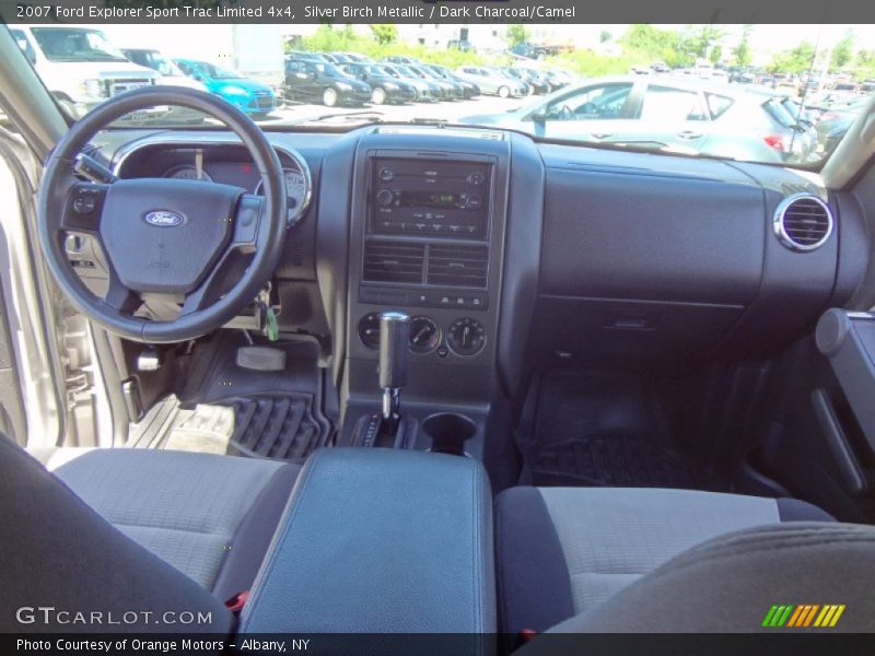 Silver Birch Metallic / Dark Charcoal/Camel 2007 Ford Explorer Sport Trac Limited 4x4