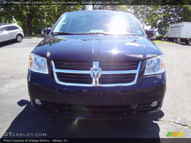 Blackberry Metallic / Dark Slate Gray/Light Shale 2010 Dodge Grand Caravan SXT